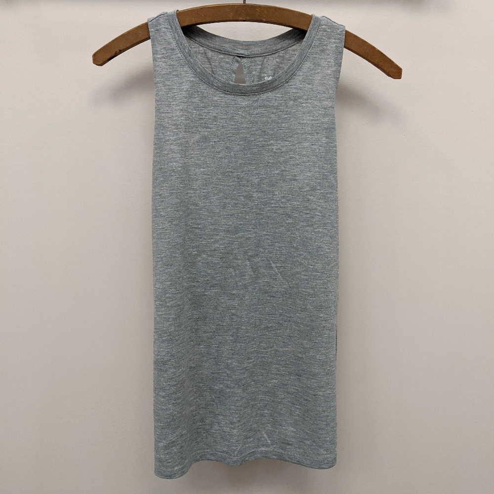 Old Navy tie back Tank top size XS gray